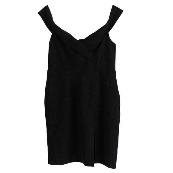 Lulus XL Black Dress Off Shoulder Mini Dress - Picture 1 of 13